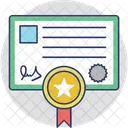 Success Achievement Certificate Icon