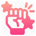 Success Motivation Punch Icon