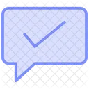 Success Message Duotone Line Icon Icon