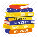 Success Story Books Notebooks Icon