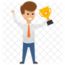 Success Achieved Entrepreneur Icon