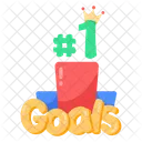 Successful Goals Goals Achievement First Ranking Icon