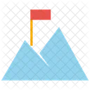 Successo Bandiera Montagna Icon