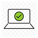 Computador Login Verificado Ícone
