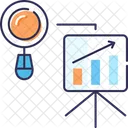 Analyse Suchanalyse Analyseprasentation Symbol