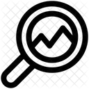 Balkendiagrammsuche Analyse Suchanalytik Symbol