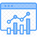 Liniendiagramm Analyse Ergebnisse Symbol