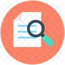 Datei Suchen Datei Scannen Lupe Symbol