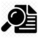 Datei Suchen Lupe Seite Symbol