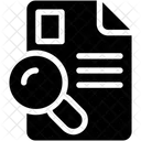 Datei Suchen Datei Scannen Lupe Symbol