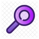 Suche Glas Vergrosserungsglas Symbol