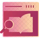 Suchbuch Recherchebuch Buch Icon