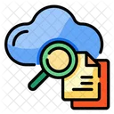 Suche in der Cloud-Datei  Symbol