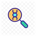 Biomaterialien Analyse Analysieren Symbol
