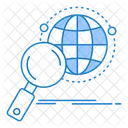 Suche Global Global Globus Symbol