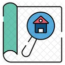 Suche Haus  Symbol