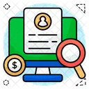 Suche Lebenslauf Lebenslauf Curriculum Vitae Symbol