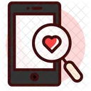 Suche Liebe Handy Icon