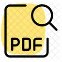 PDF Datei Suchen Datei Suchen Dokument Suchen Symbol