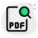 Suche nach PDF-Datei  Symbol