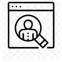 Person Suchen Anwendungsentwicklung App Symbol