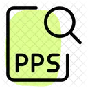 PPS Datei Suchen Datei Suchen Dokument Suchen Symbol