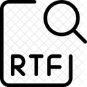 RTF Datei Suchen Datei Suchen Dokument Suchen Symbol