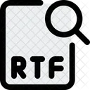 RTF Datei Suchen Datei Suchen Dokument Suchen Symbol