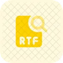 RTF Datei Suchen Datei Suchen Dokument Suchen Symbol