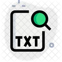 Suche nach txt-Datei  Symbol