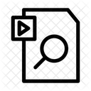 Suche Nach Video Datei Dokument Symbol
