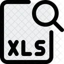 XLS Datei Suchen Datei Suchen Dokument Suchen Symbol