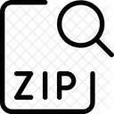 ZIP Datei Suchen Datei Suchen Dokument Suchen Symbol