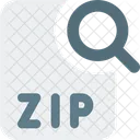 ZIP Datei Suchen Datei Suchen Dokument Suchen Symbol