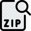 ZIP Datei Suchen Datei Suchen Dokument Suchen Symbol