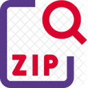 ZIP Datei Suchen Datei Suchen Dokument Suchen Symbol