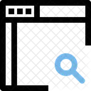 Suchseite Suche Im Browser Suche Auf Der Webseite Symbol