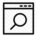 Suchseite Browser Seite Symbol