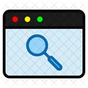 Suchseite SEO Finden Symbol