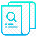 Suche Dokument Suchen Symbol