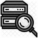 Suchserver Suchdatenbank Server Symbol