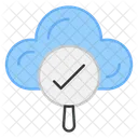 Cloud Durchsuchen Cloud Finden Cloud Analyse Symbol