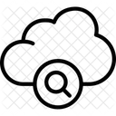 Suchwolke Suche Datenbank Symbol