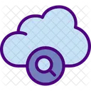 Suchwolke Suche Datenbank Symbol