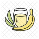 Banana Suco Cor Ícone