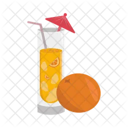 Suco de laranja  Ícone