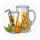 Suco De Laranja Bebida Suco Ícone