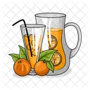 Suco De Laranja Bebida Suco Ícone