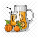 Suco De Laranja Bebida Suco Ícone