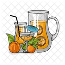 Suco De Laranja Bebida Suco Ícone